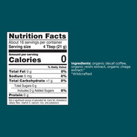 816897020539_Calm_Organic_Decaf_Coffee_Ground_Facts_Panel