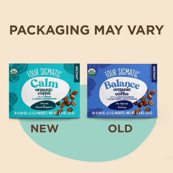 Calm Instant Coffee, Packets