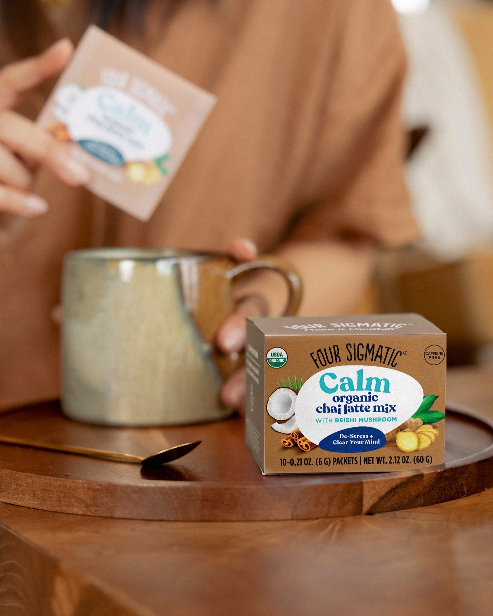 Calm Chai Latte: Soothing Reishi Mushroom Spice Blend Calm Chai Latte: Soothing Reishi Mushroom Spice Blend