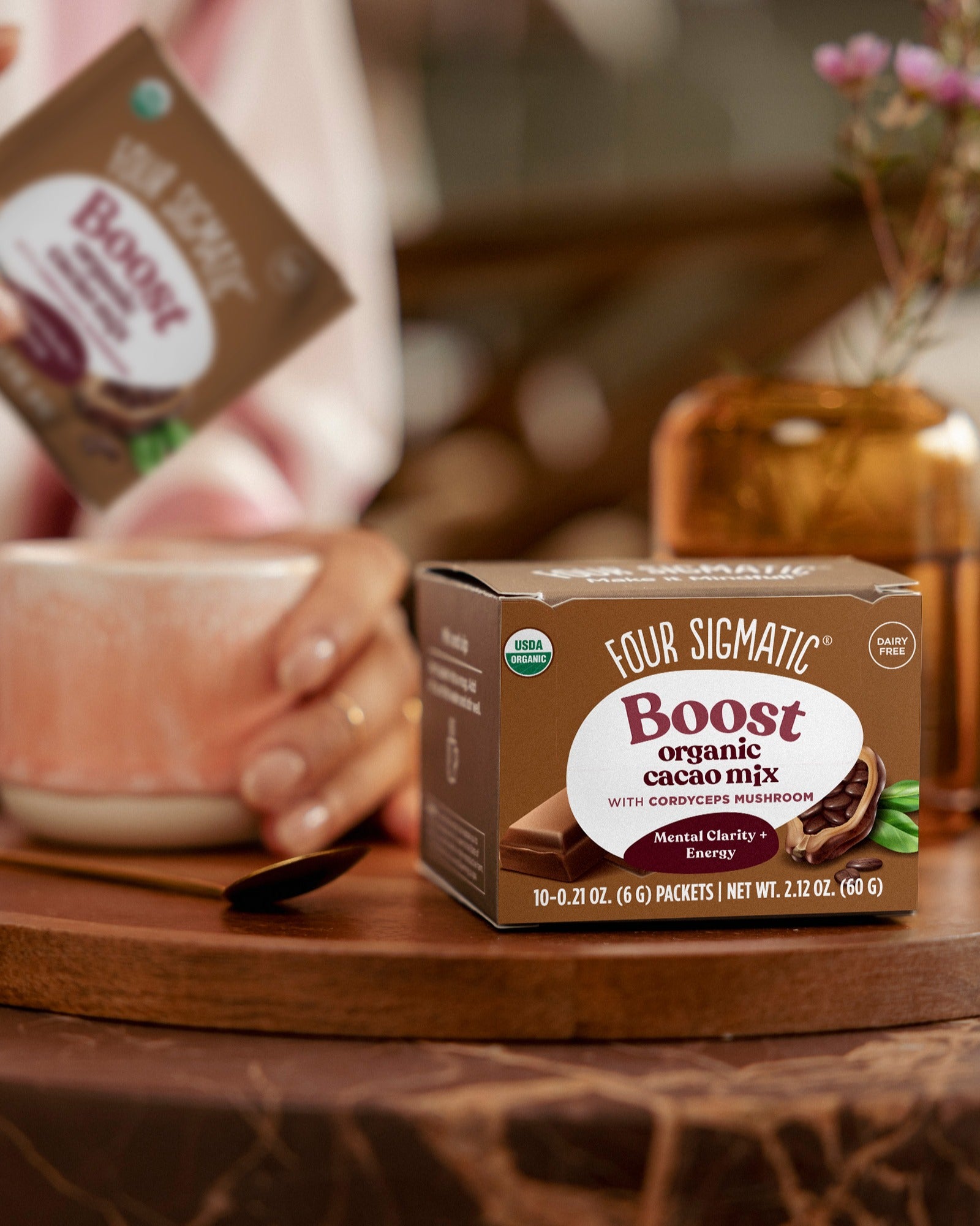 Boost Cacao: Energizing Chocolate Mushroom Mix