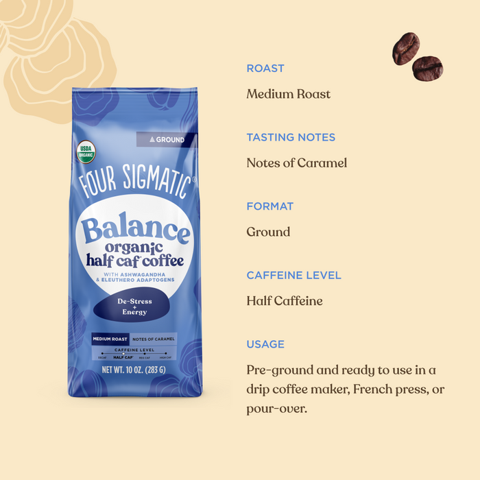 Balance Half Caf Ground Coffee