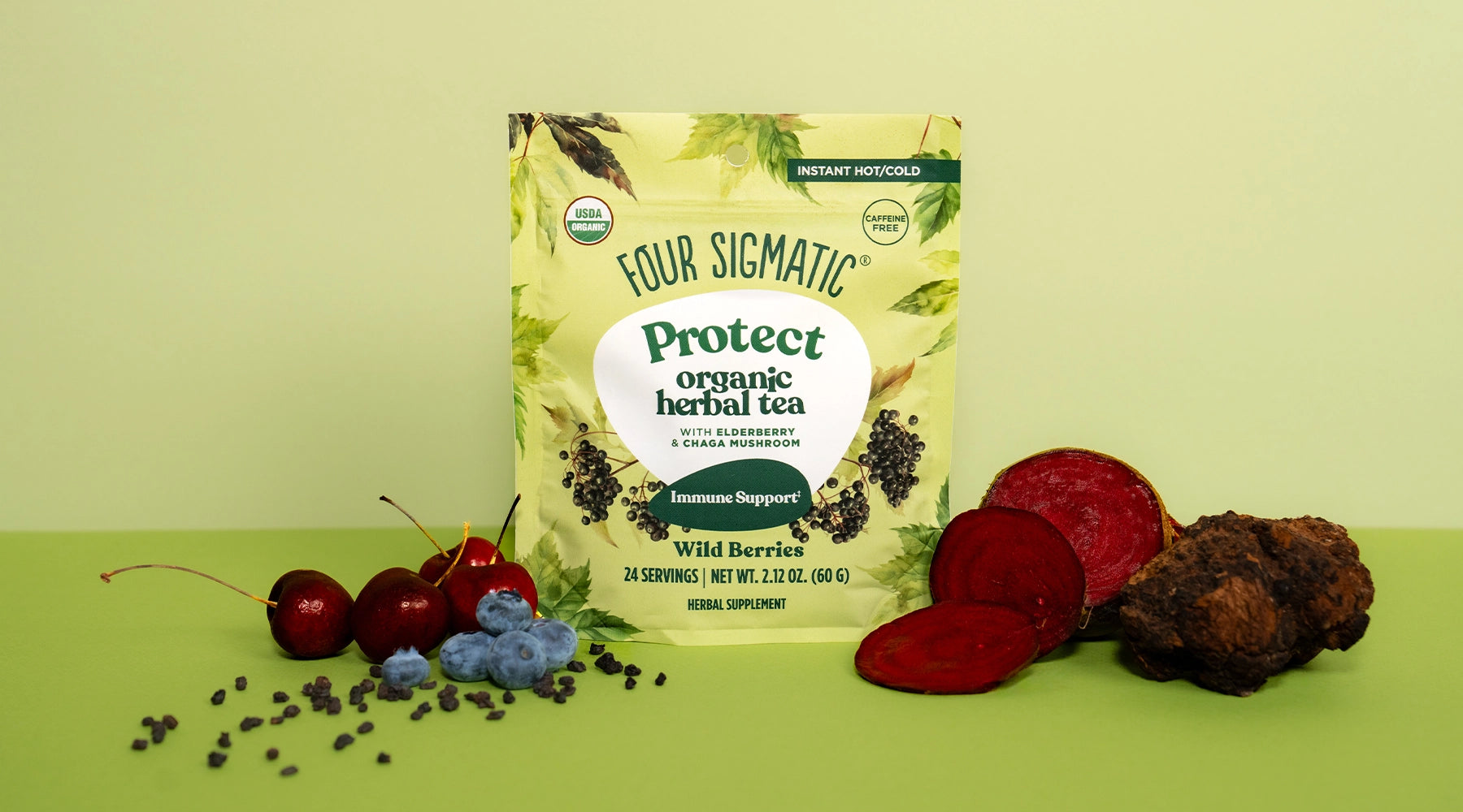 Protect Organic Herbal Tea: Instant Tea with Adaptogens