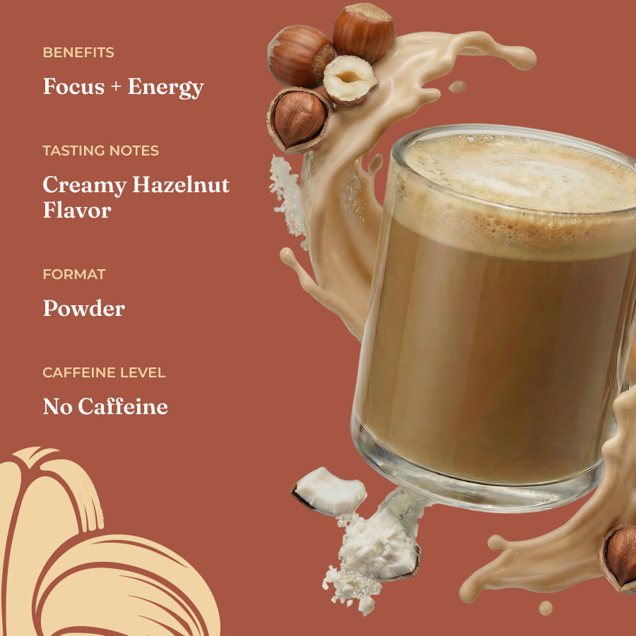 Hazelnut Coconut Creamer: Creamy Mushroom Boost