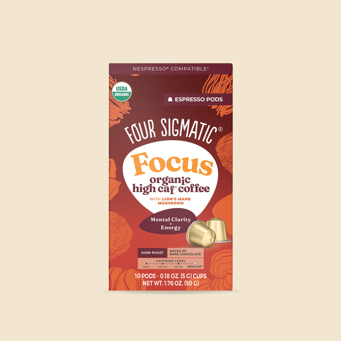 Focus Dark Roast High Caf Espresso Pods (10ct)