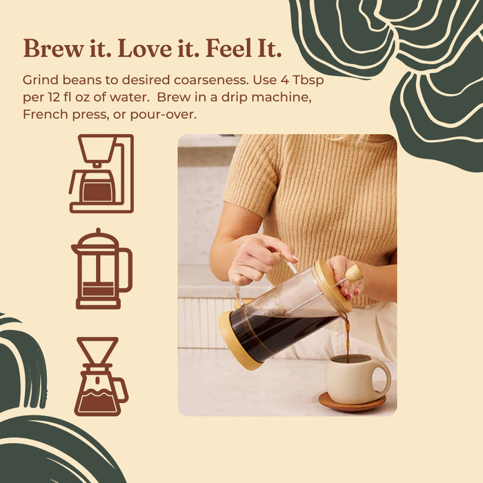 Focus Half Caf Whole Bean Coffee