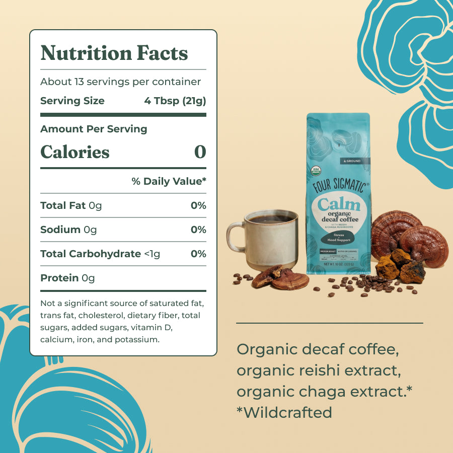 Calm Decaf Ground Coffee - Medium