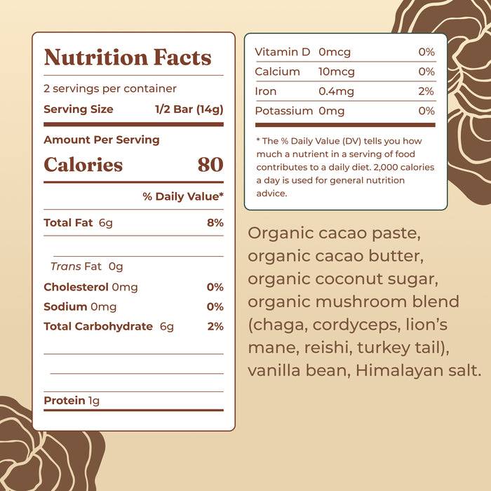 Mushroom Chocolate (10 Bars)