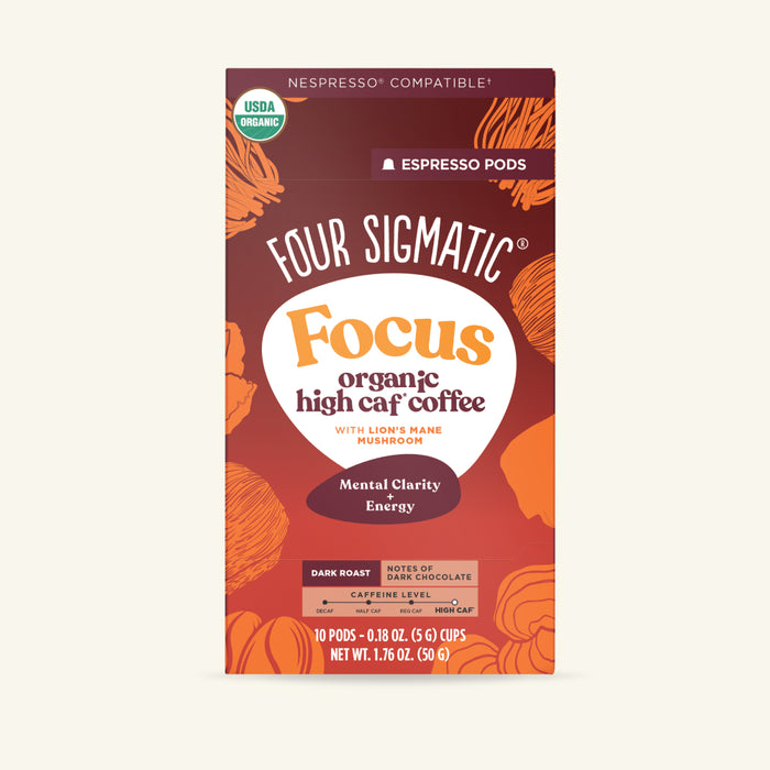 Focus Dark Roast High Caf Espresso Pods (10ct)