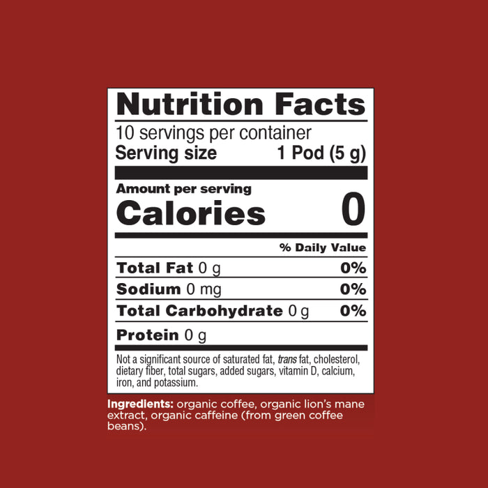 Focus Dark Roast High Caf Espresso Pods (10ct)