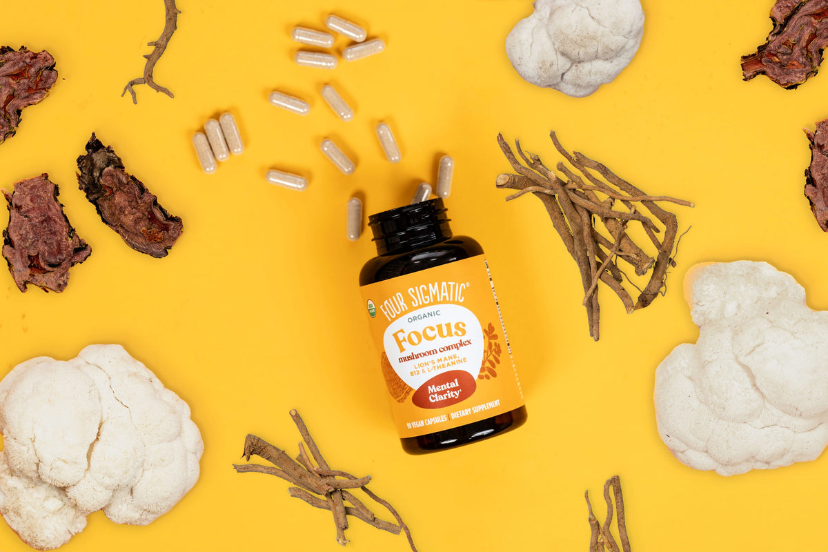 Focus Roots Supplement Focus Capsules: Lion's Mane Mushroom Mental Clarity