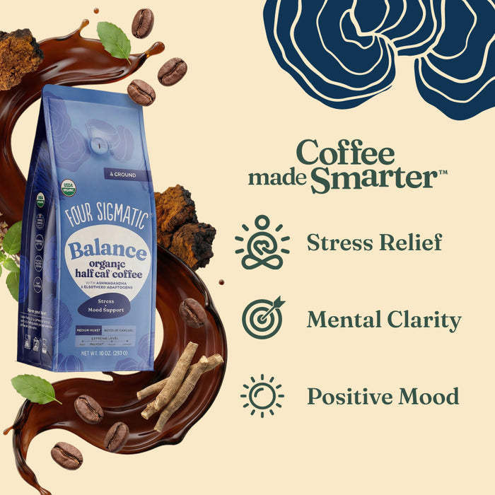 Balance Half Caf Ground Coffee - Medium
