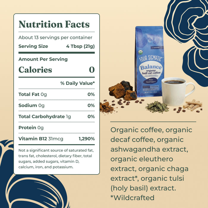 Balance Half Caf Ground Coffee - Medium