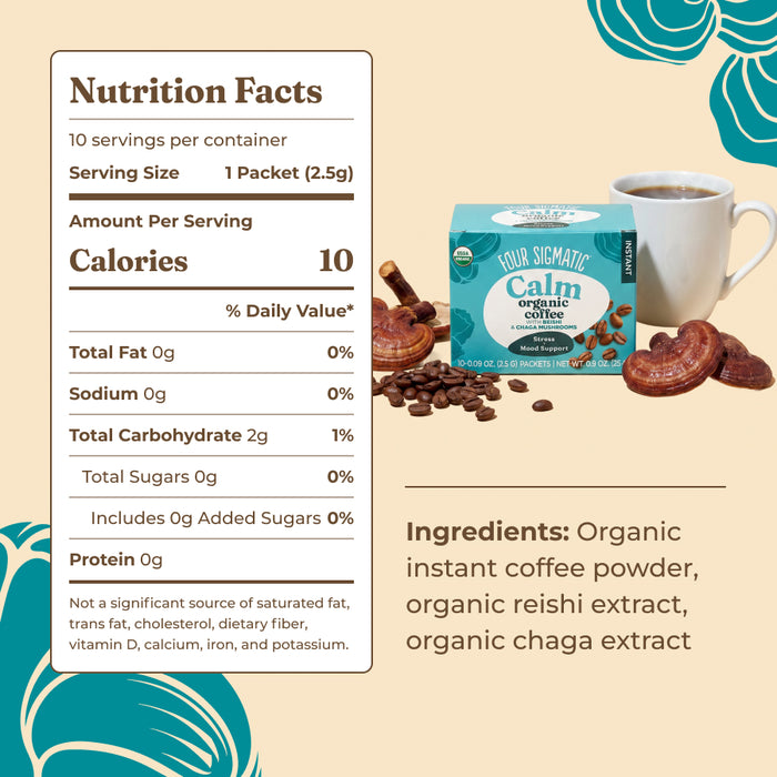 Calm Instant Coffee, Packets
