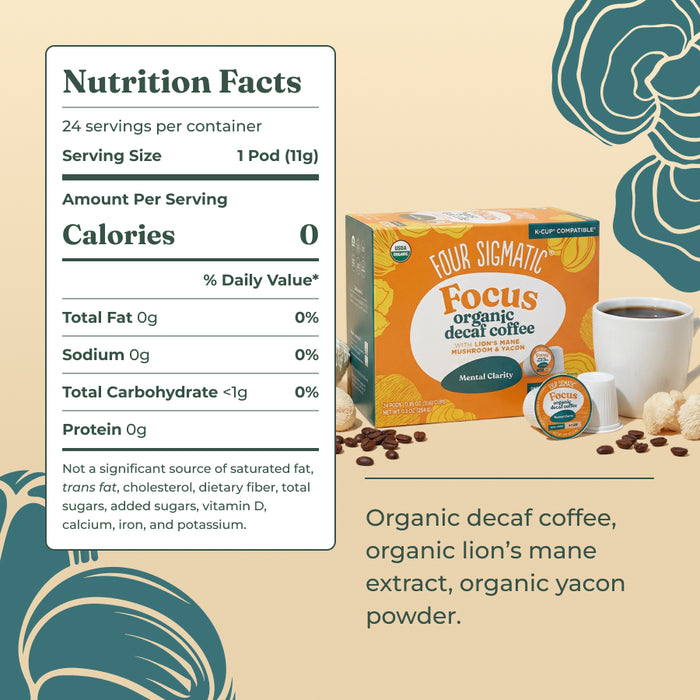 Focus Decaf Coffee Pods (24ct)