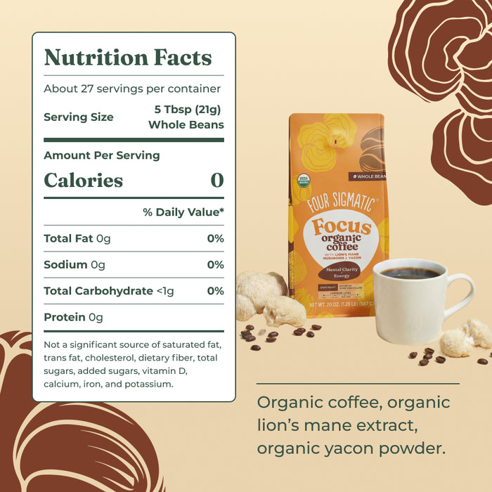 Focus Whole Bean Coffee - Dark (20oz)