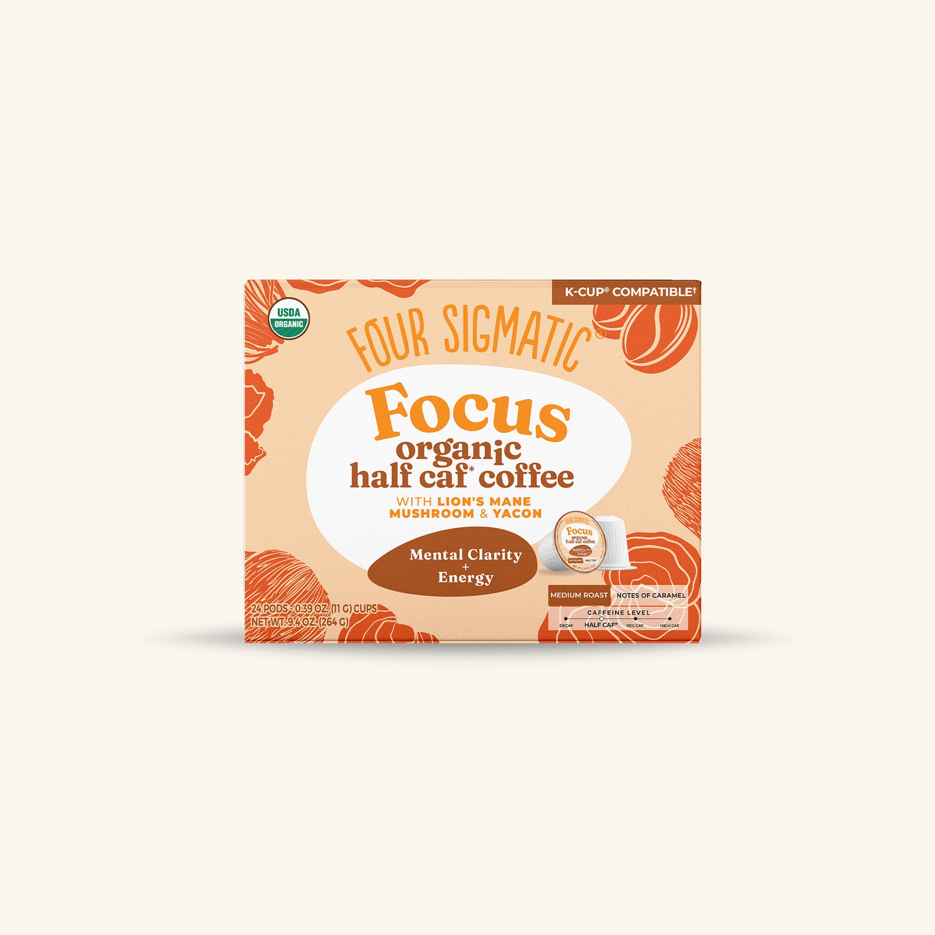 Focus Half-Caf Coffee Pods (24ct)