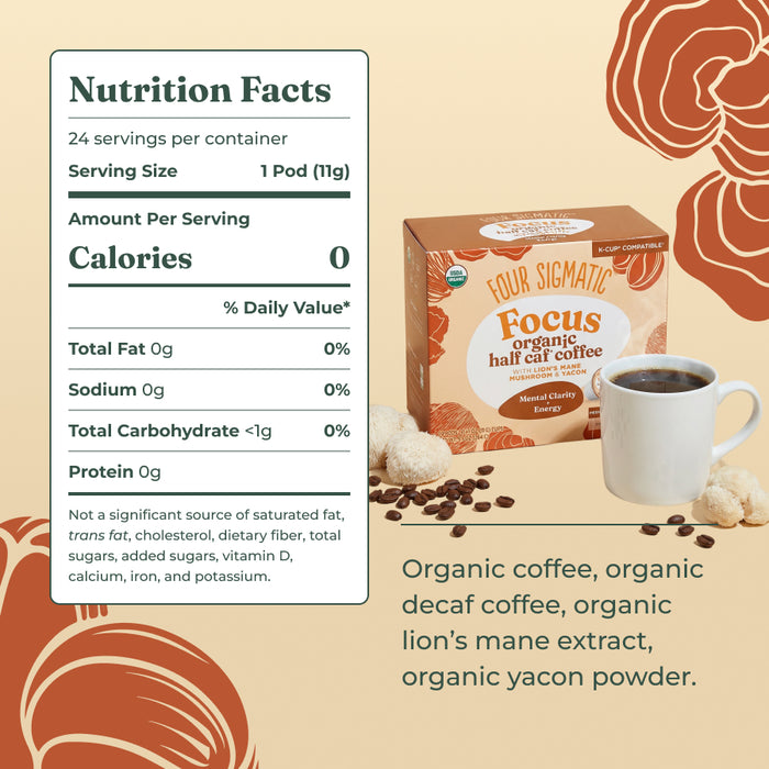 Focus Half-Caf Coffee Pods (24ct)