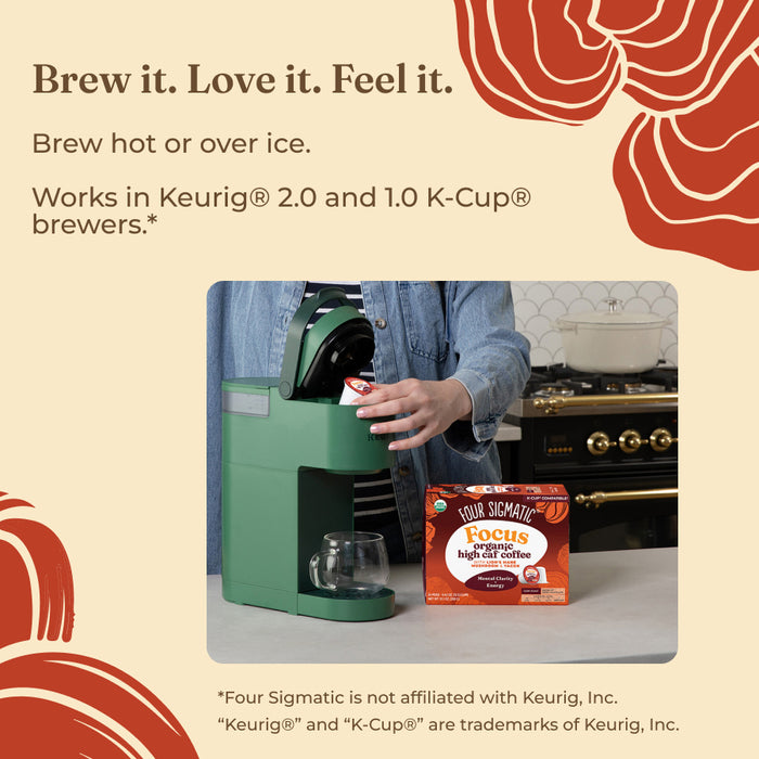 Focus High Caf Coffee Pods (24ct)