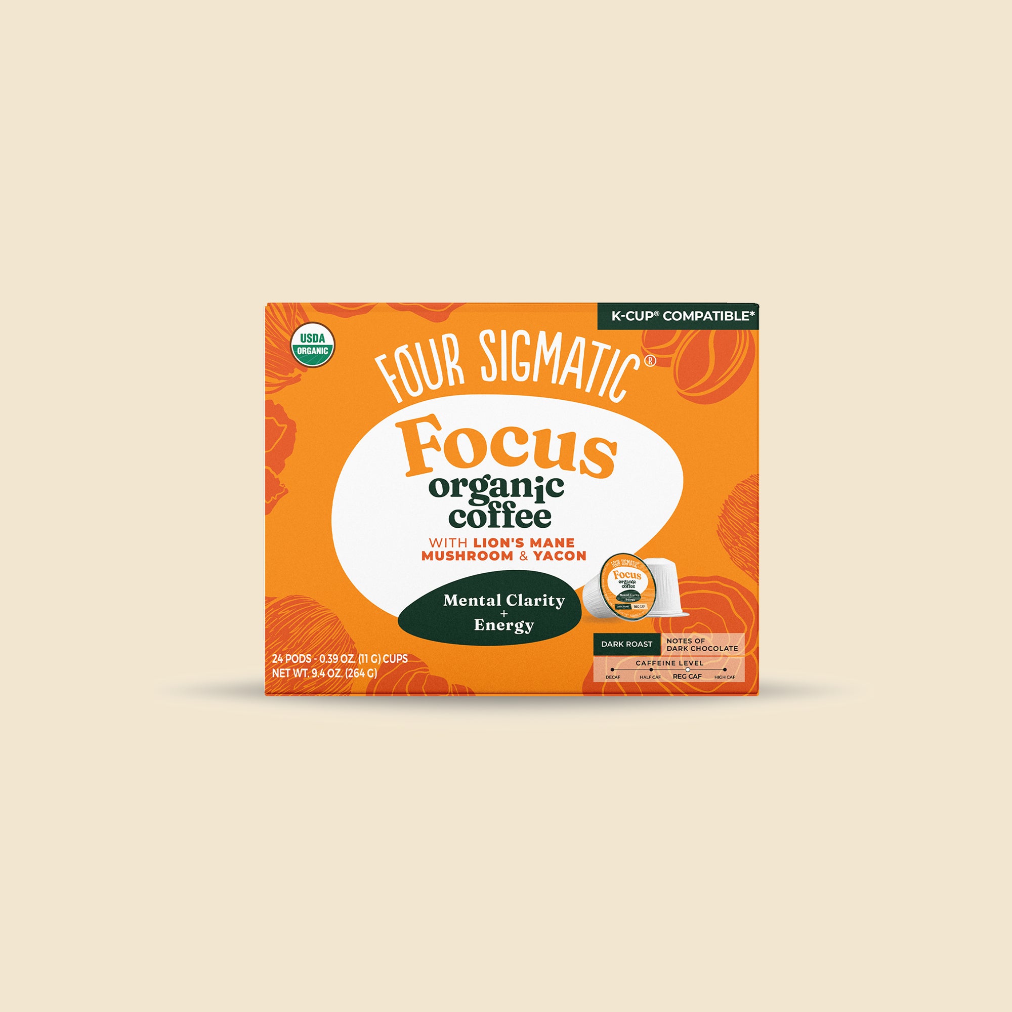 Focus Coffee Pods: Convenient Lion's Mane Coffee