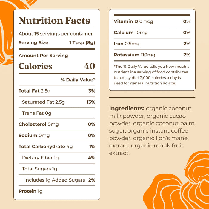 Focus Organic Coffee Latte - Mocha