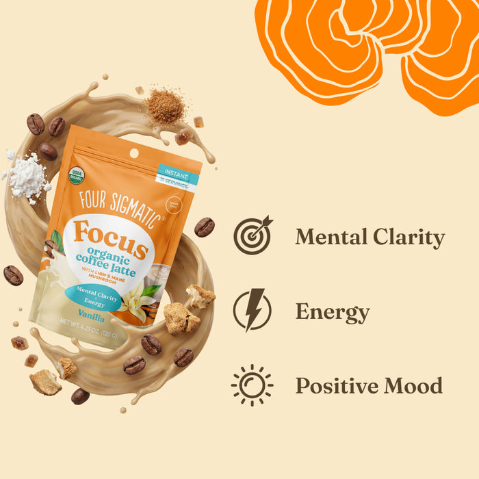 Focus Organic Coffee Latte - Vanilla