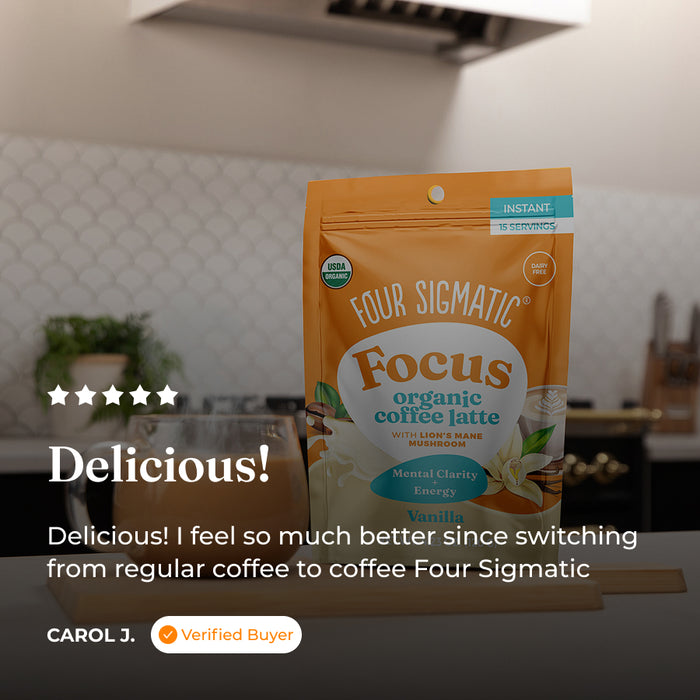 Focus Organic Coffee Latte - Vanilla