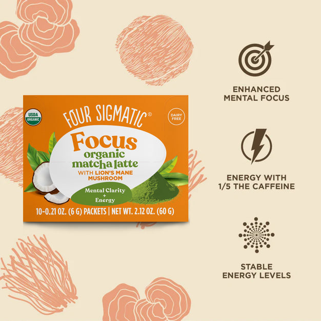 Focus Matcha Latte, Packets