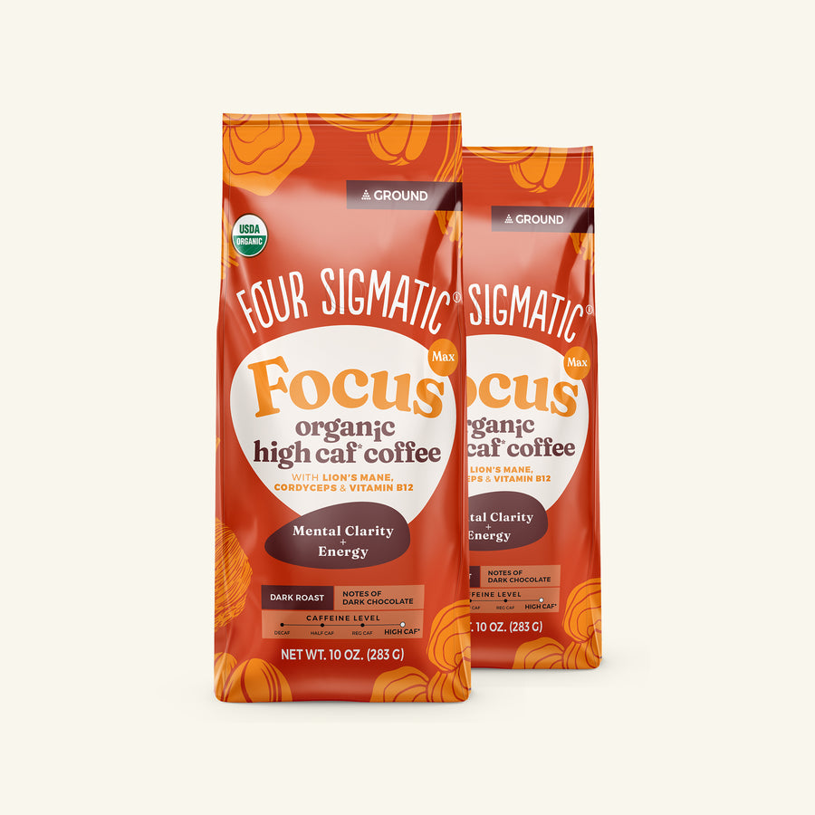Focus Max High Caf Ground Coffee - Dark