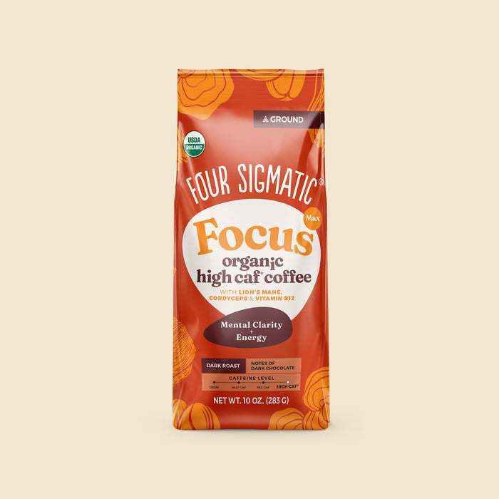 Focus Max High Caf Ground Coffee - Dark