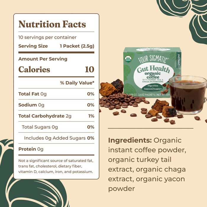 Gut Health Instant Coffee, Packets