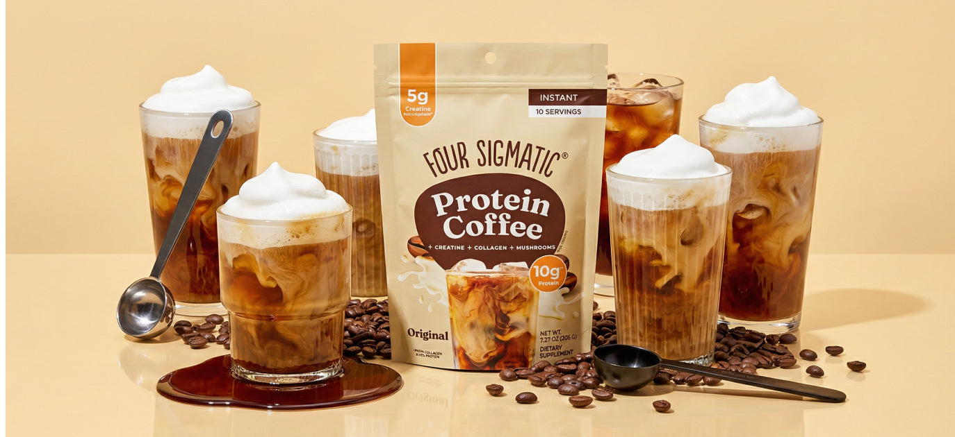 Four Sigmatic Protein Coffee — one scoop