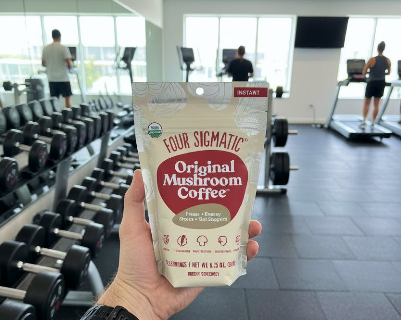 Sustained energy from mushroom coffee